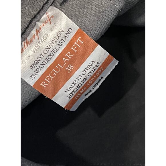 Weatherproof Black Nylon Spandex Flat Front Shorts W: 38 - Picture 3 of 4